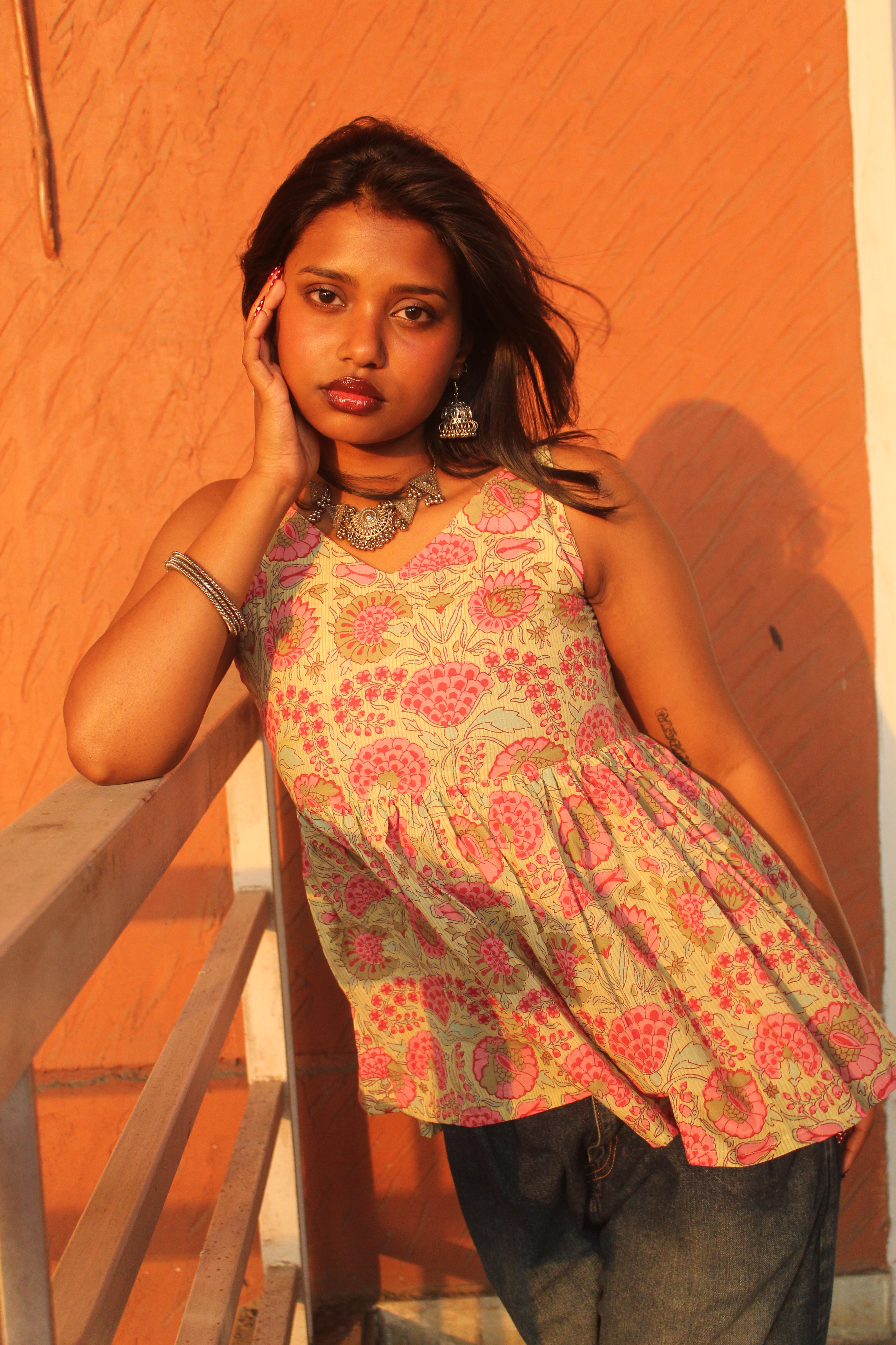 Floral Peplum