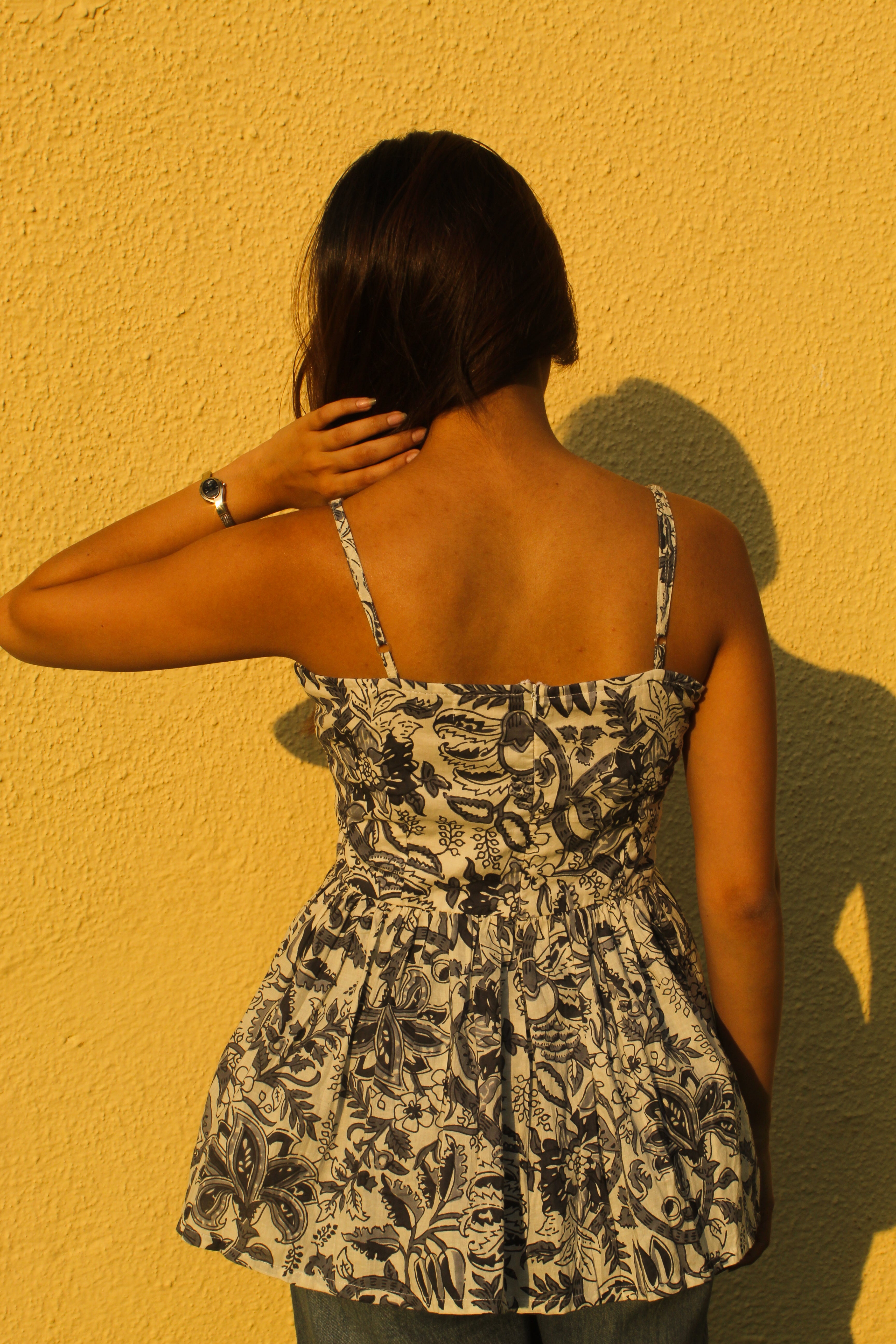 Monochrome Peplum