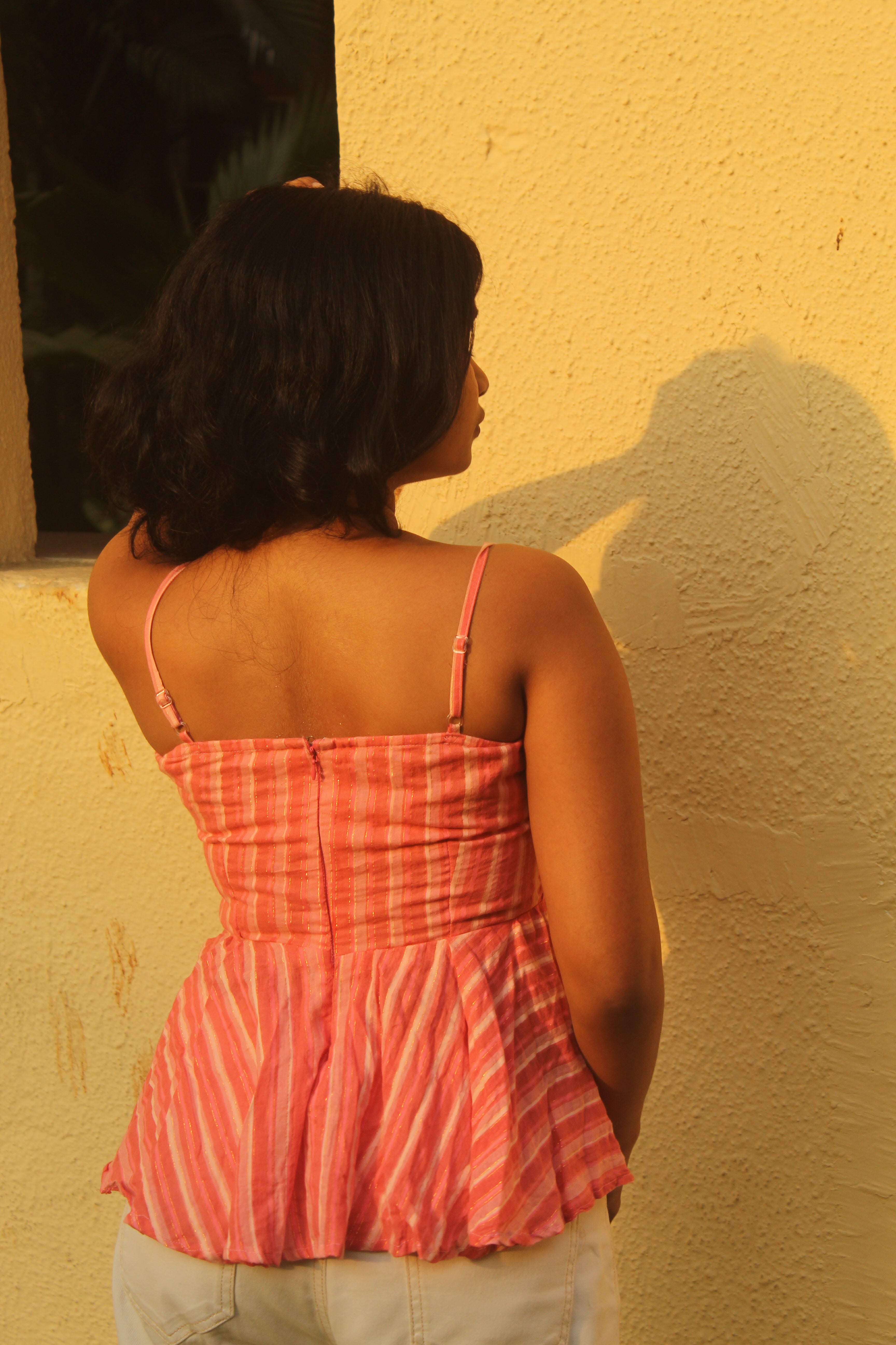 Coral Peplum