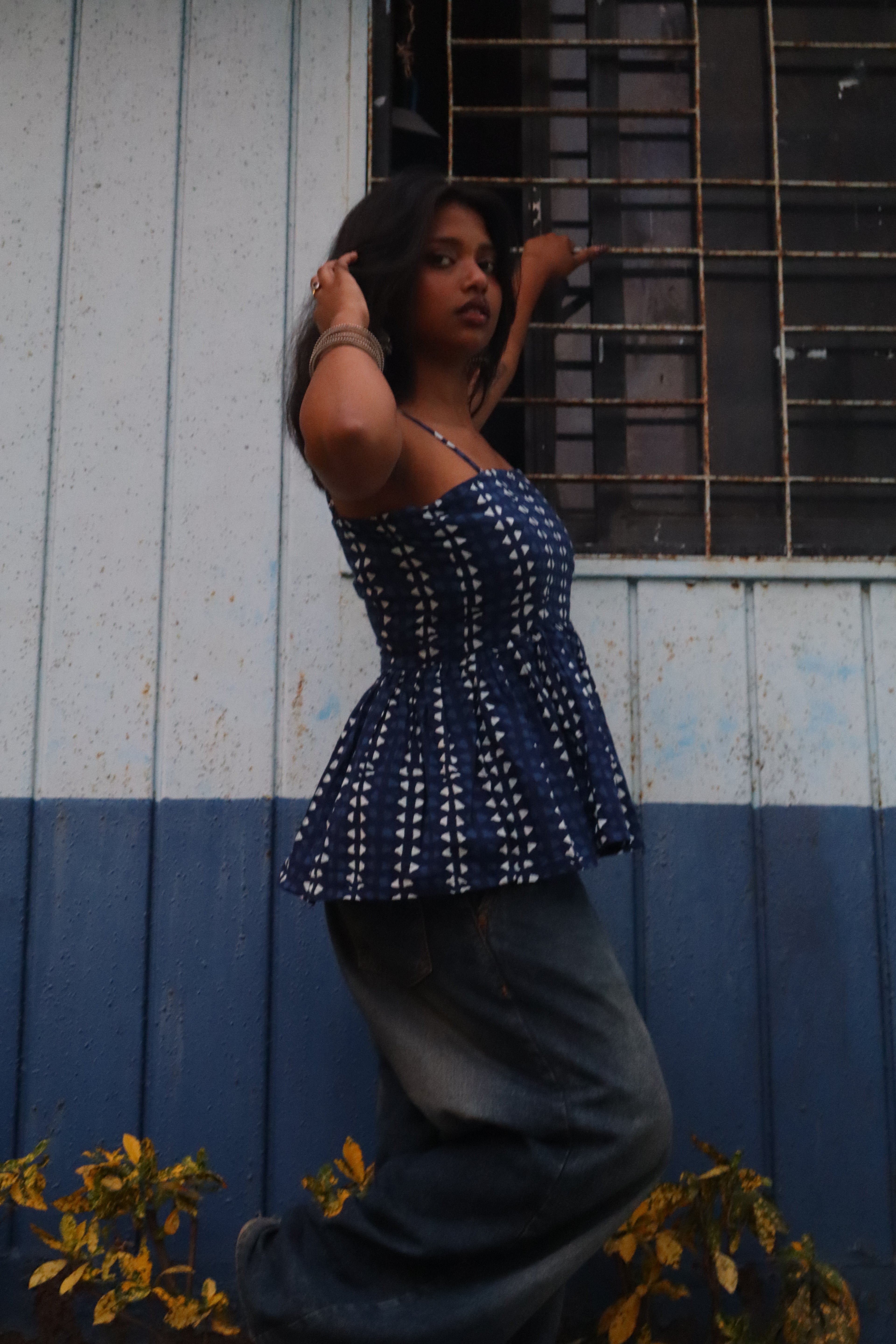 Indigo Peplum
