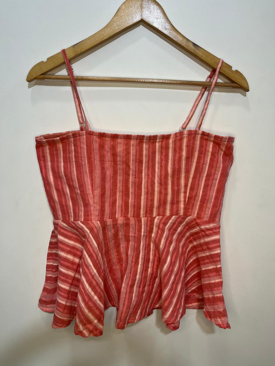 Coral Peplum