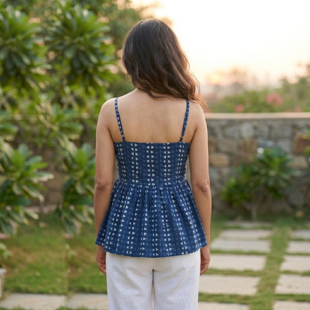 Indigo Peplum
