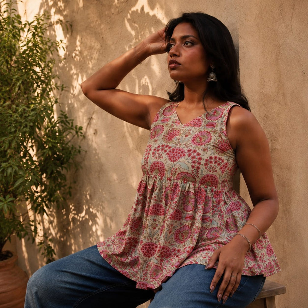 Floral Peplum