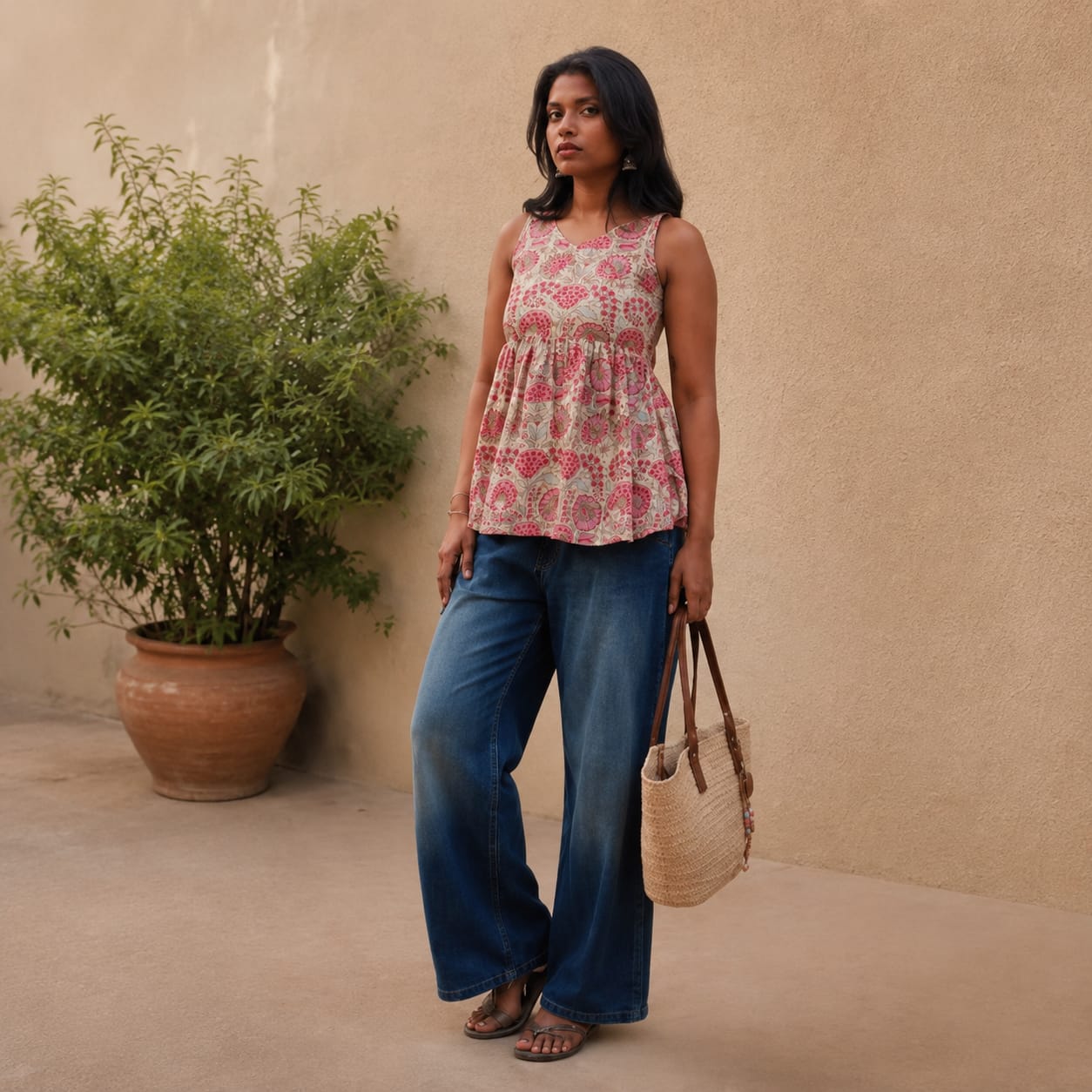 Floral Peplum