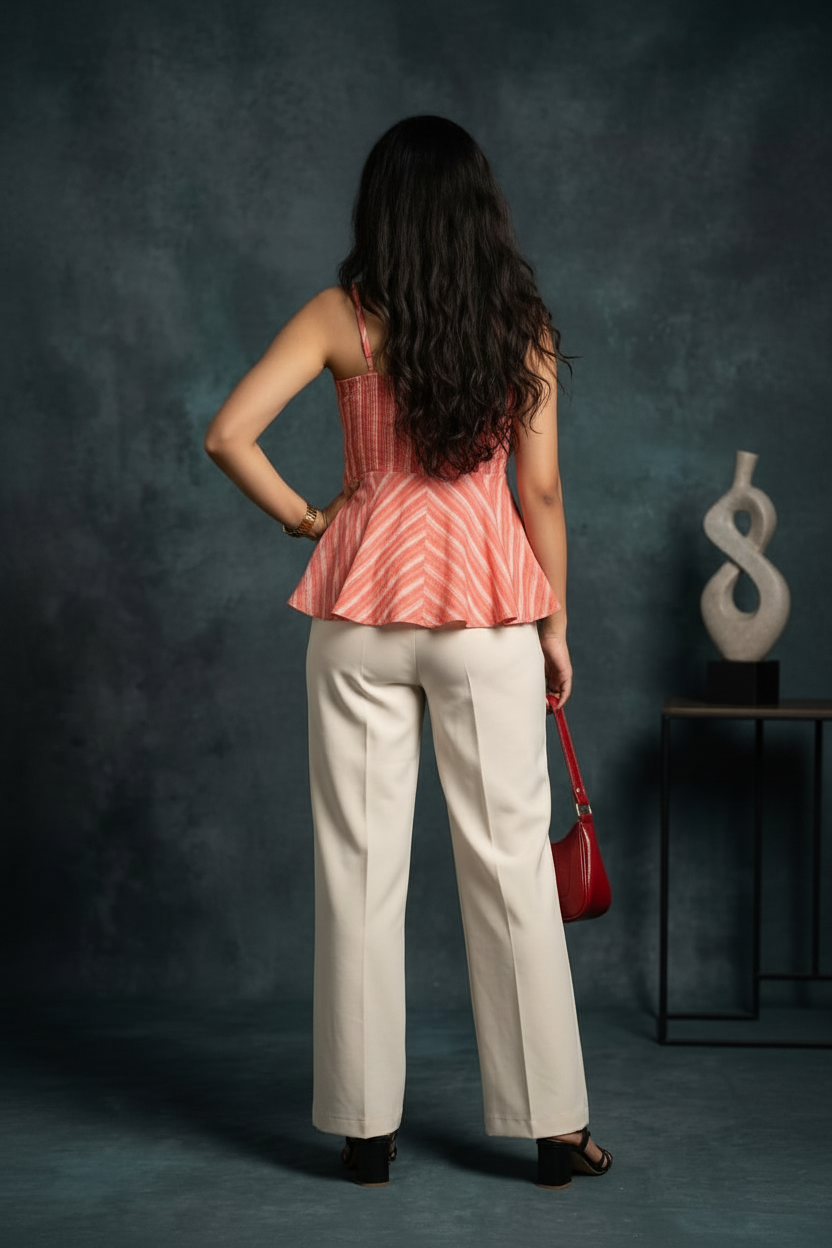 Coral Peplum