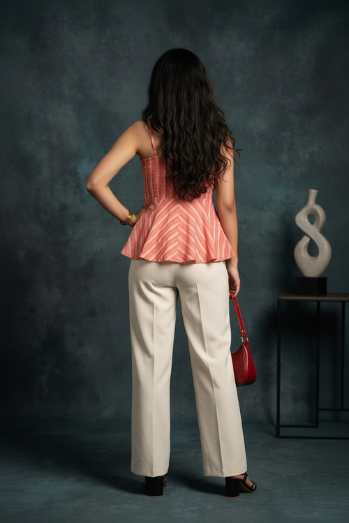 Coral Peplum